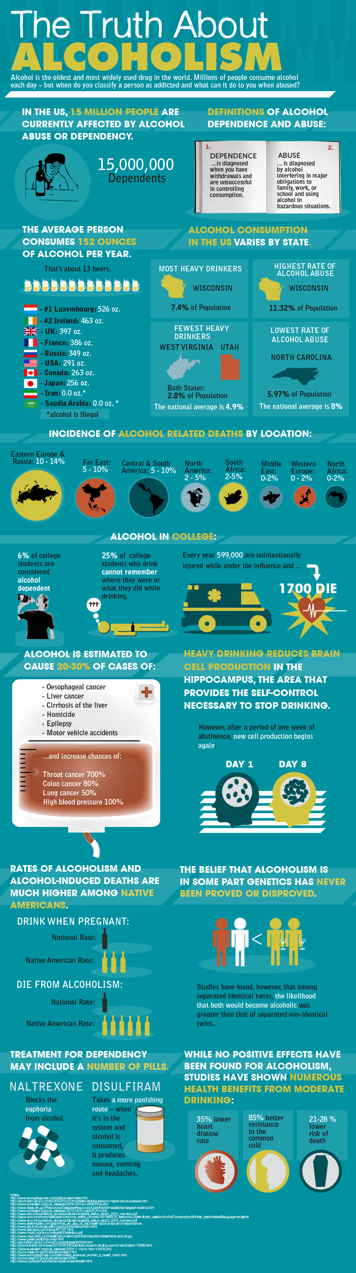 The Truth About Alcoholism Infographic